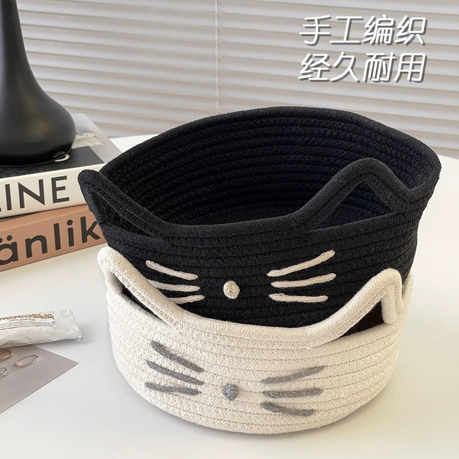 Women Playful Storage Basket in Cat Design Bowlift