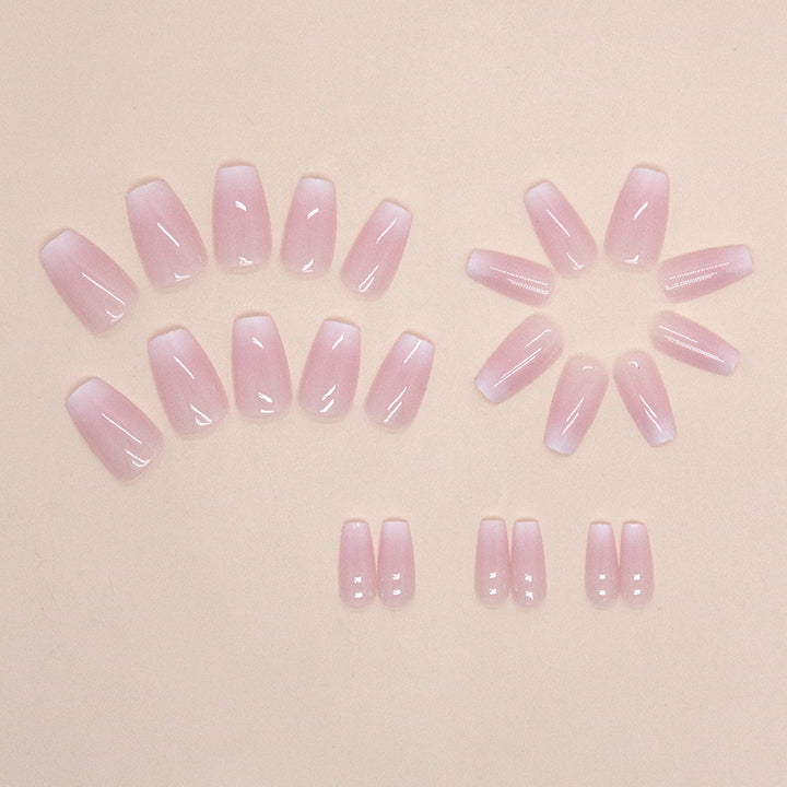 Elegant Square Tip Press-On Nail Extensions Bowlift