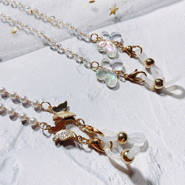 Pearl Glasses Holder Chain with Elegant Pendants Bowlift