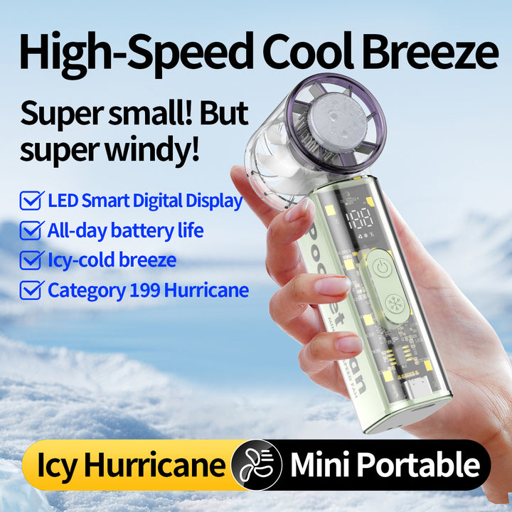 Unisex Pocket-Sized High-Speed Cooling Fan Bowlift