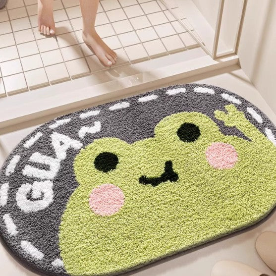 Cute Cat-Themed Bath Mat Bowlift