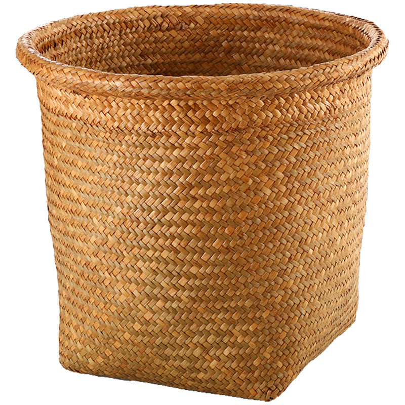 Handcrafted Natural Fiber Storage Bin Bowlift