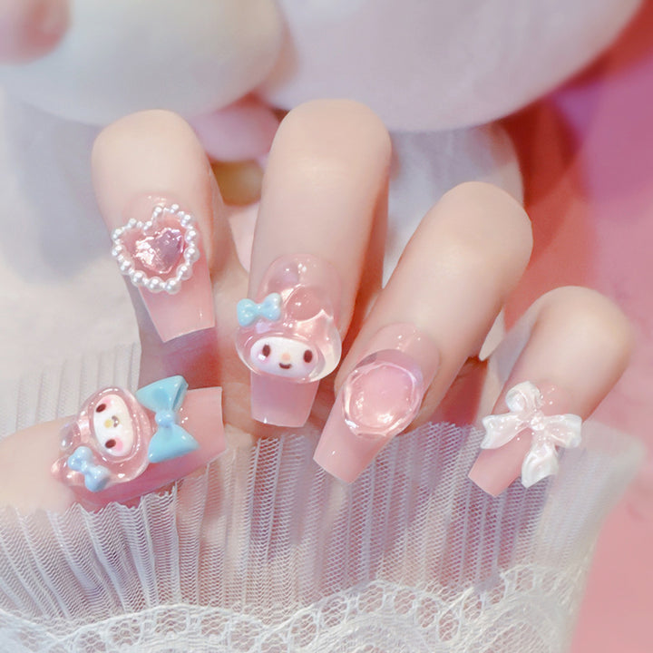 Decorative Themed Press-On Nail Set Bowlift