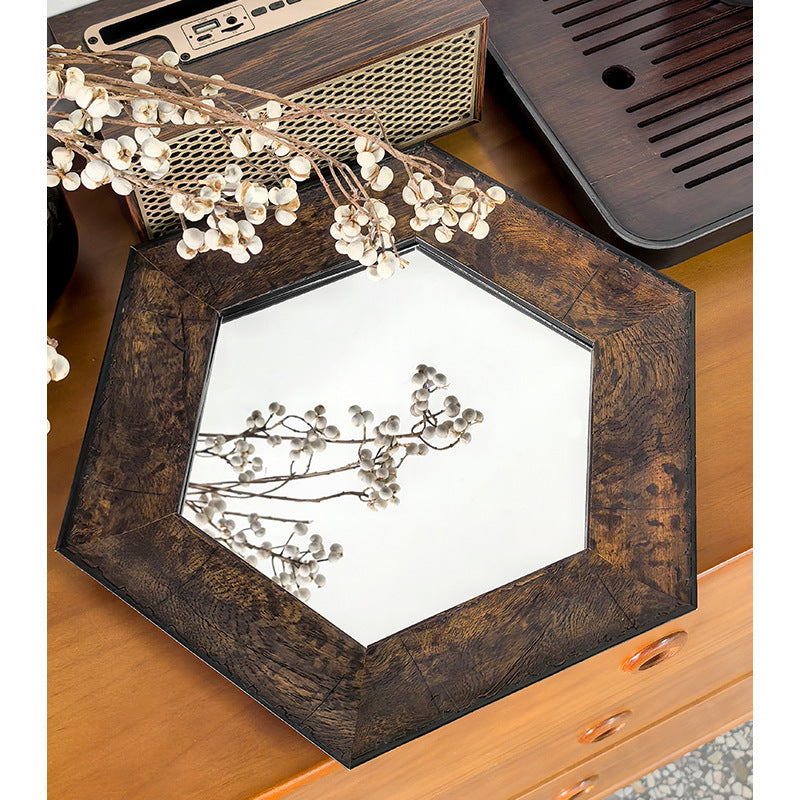 Hexagonal Decorative Wall Mirror