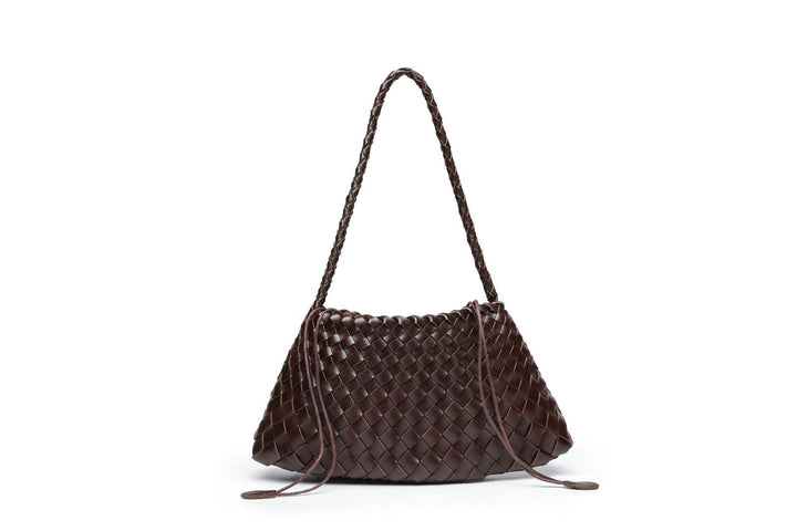 Textured Woven Slouchy Shoulder Bag Bowlift