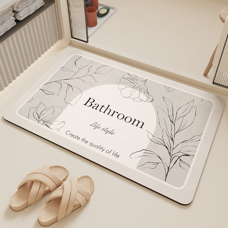 Stylish Bathroom Floor Mat Bowlift