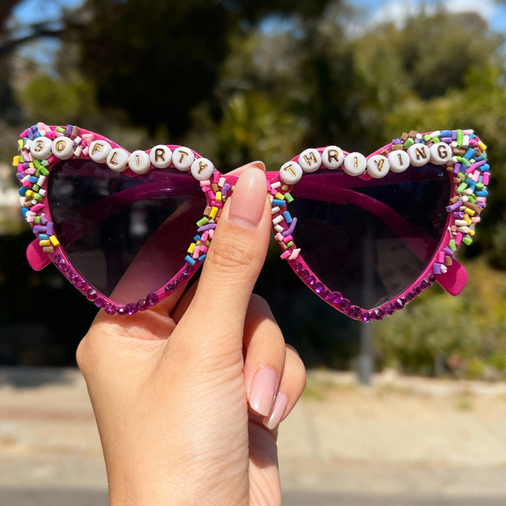 Statement Heart-Shaped Sunglasses Bowlift 1787141240