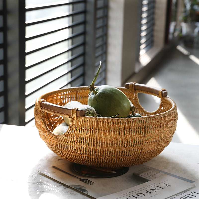 Women Handwoven Storage Basket Bowlift