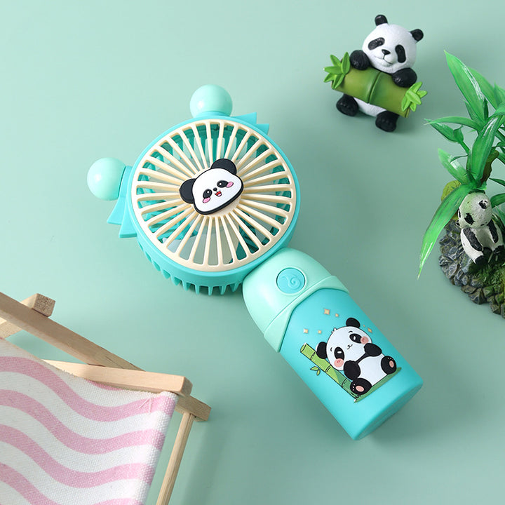 Ladies portable mini fan with cute panda design Bowlift