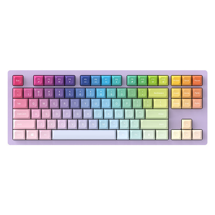 Rgb Gaming Keyboard with Mechanical Keys and Customizable Backlighting Bowlift