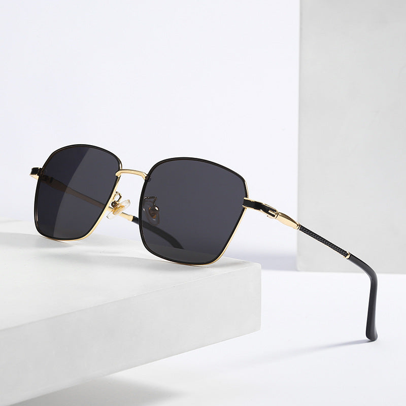 Men's Square Designer Sunglasses with High UV Protection Bowlift