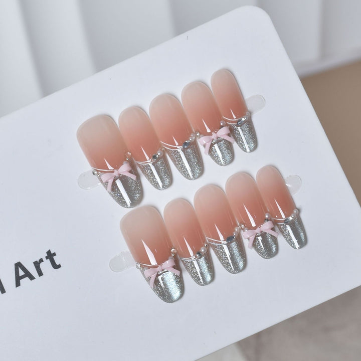 Artistic Ombre Press-On Nail Extensions Bowlift
