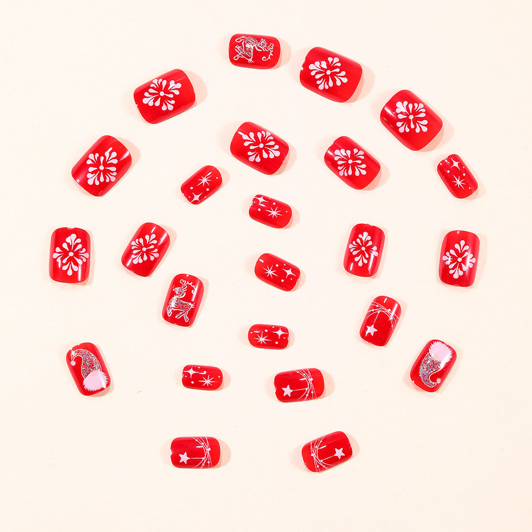 Festive Holiday-Themed 3D Nail Art Extensions Bowlift