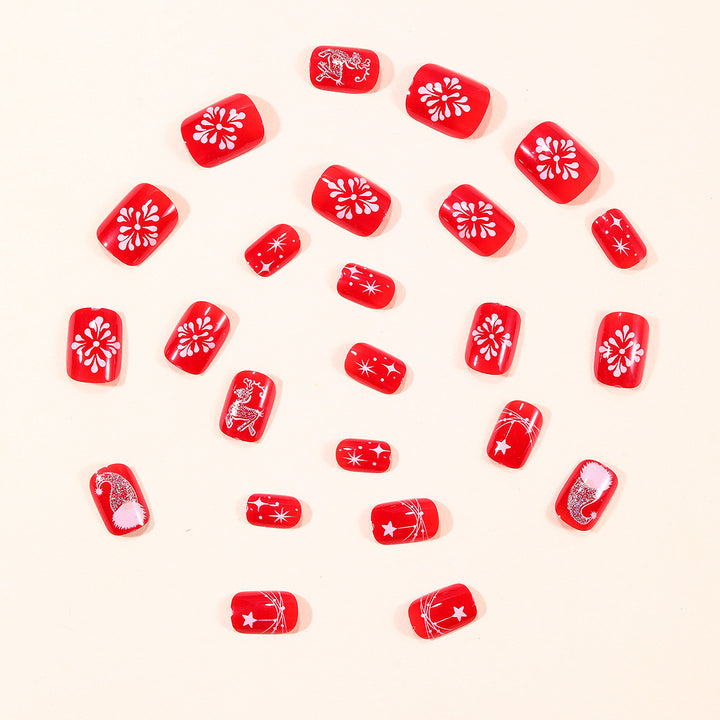 Festive Holiday-Themed 3D Nail Art Extensions Bowlift
