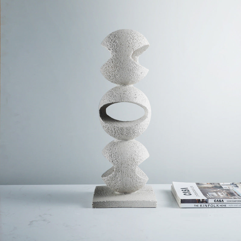 Artistic Textured Stone Sculpture
