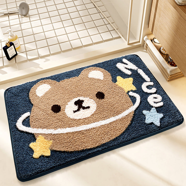 Cute Cat-Themed Bath Mat Bowlift