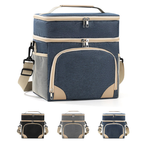 Insulated cooler and picnic bag with practical carrying strap Bowlift