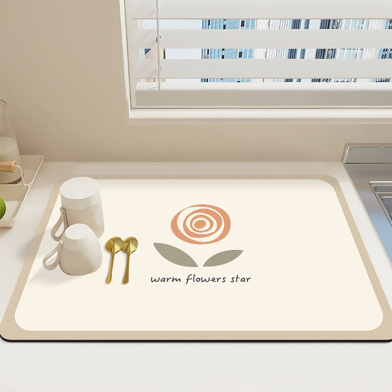 Decorative Kitchen Counter Protector Mat Bowlift