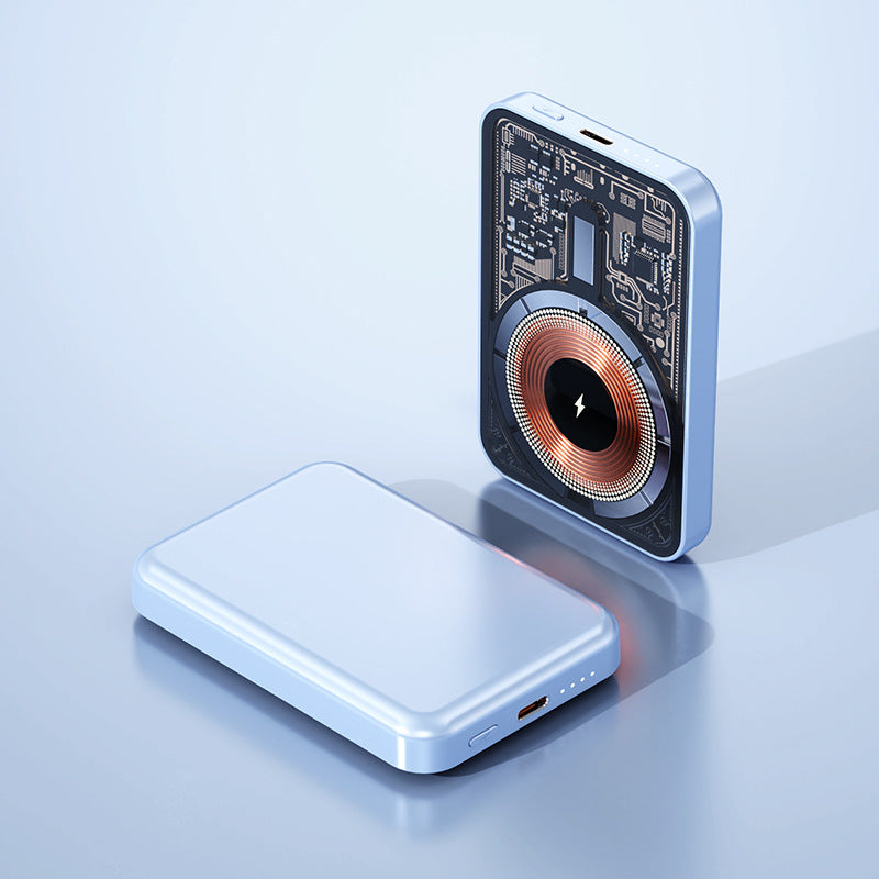 Magnetic Powerbank with Qi Technology Bowlift
