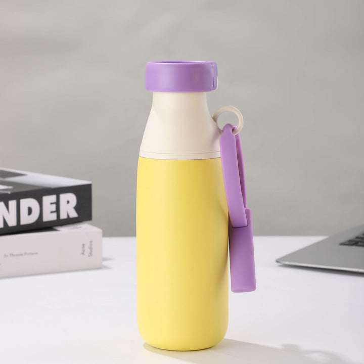 Women insulated water bottle with practical carrying strap Bowlift