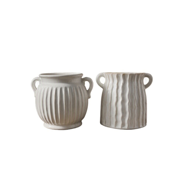 Elegant ceramic container with patterns Bowlift
