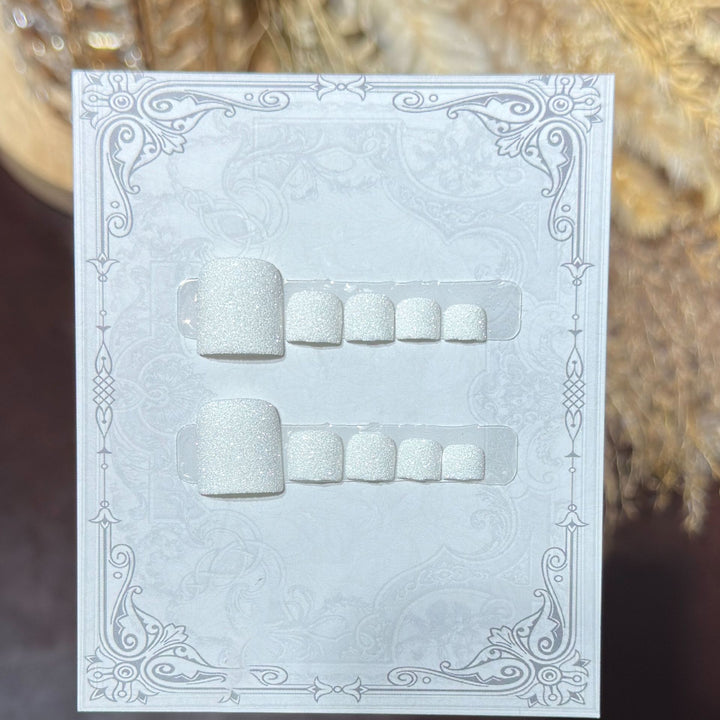 Floral-Themed Decorative Press-On Nail Set Bowlift