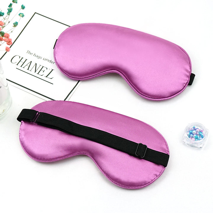 Unisex nan luxurious satin sleep mask with anatomical contour and adjustable elastic band Bowlift