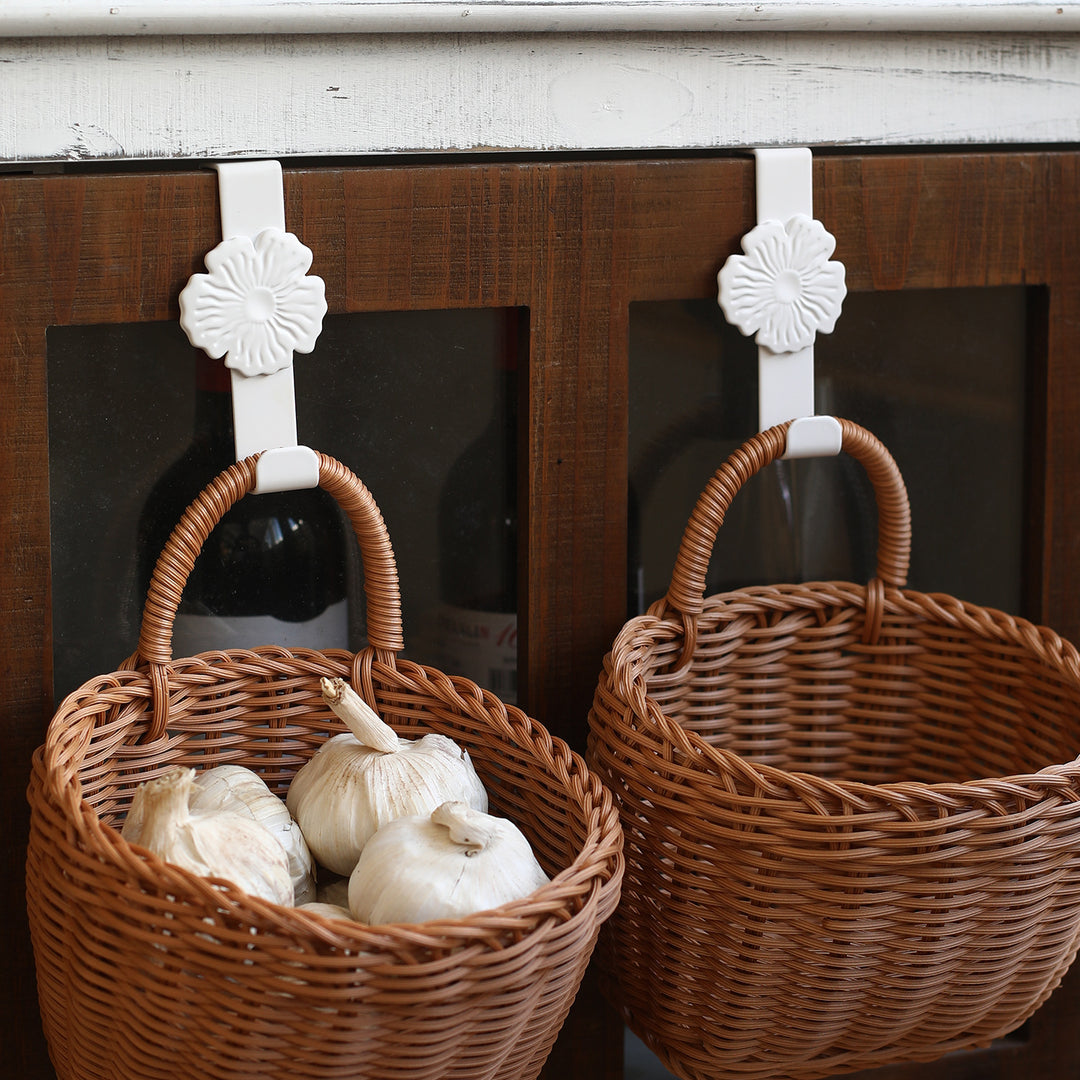 Unisex Wall Hooks with Floral Design Bowlift