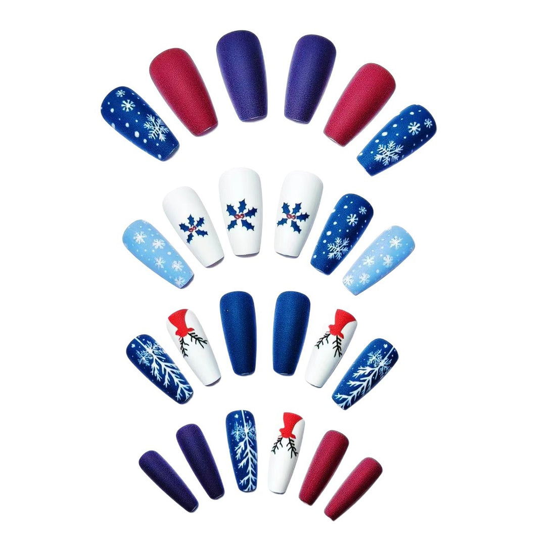 Creative Christmas Themed Fake Nails Bowlift