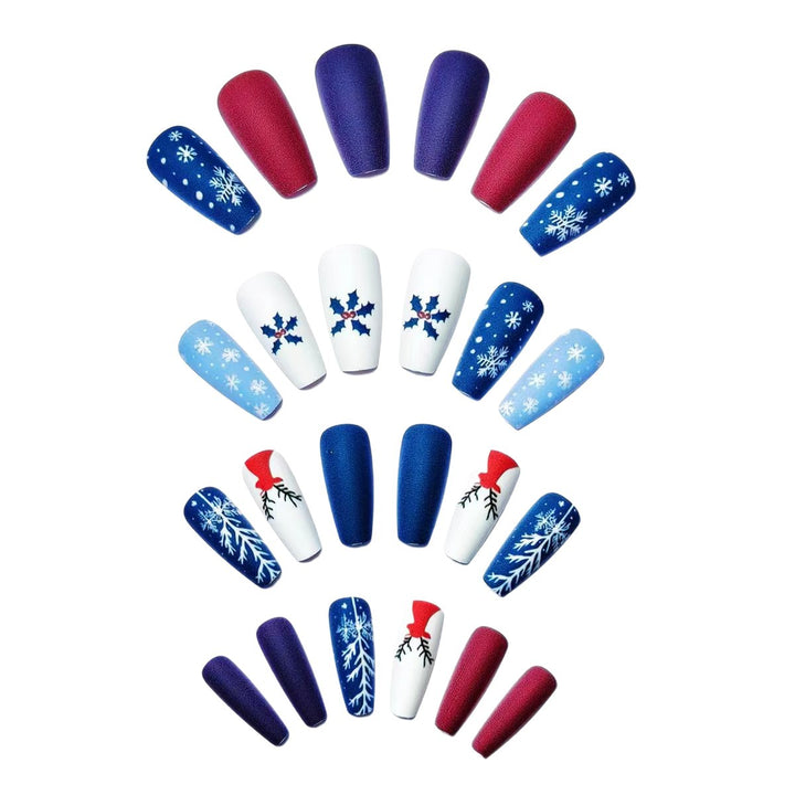 Creative Christmas Themed Fake Nails Bowlift