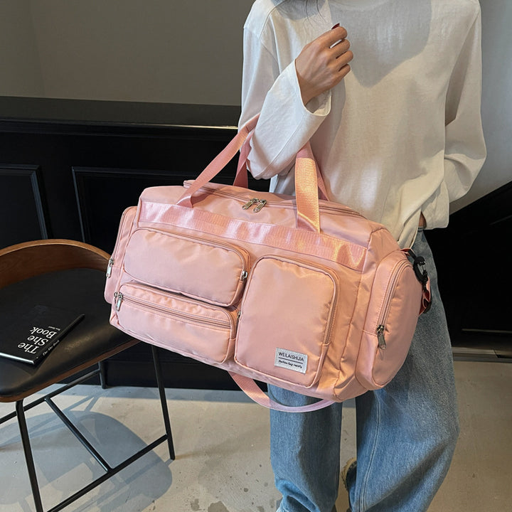 Multifunctional Travel Bag with Slanted Compartments Bowlift
