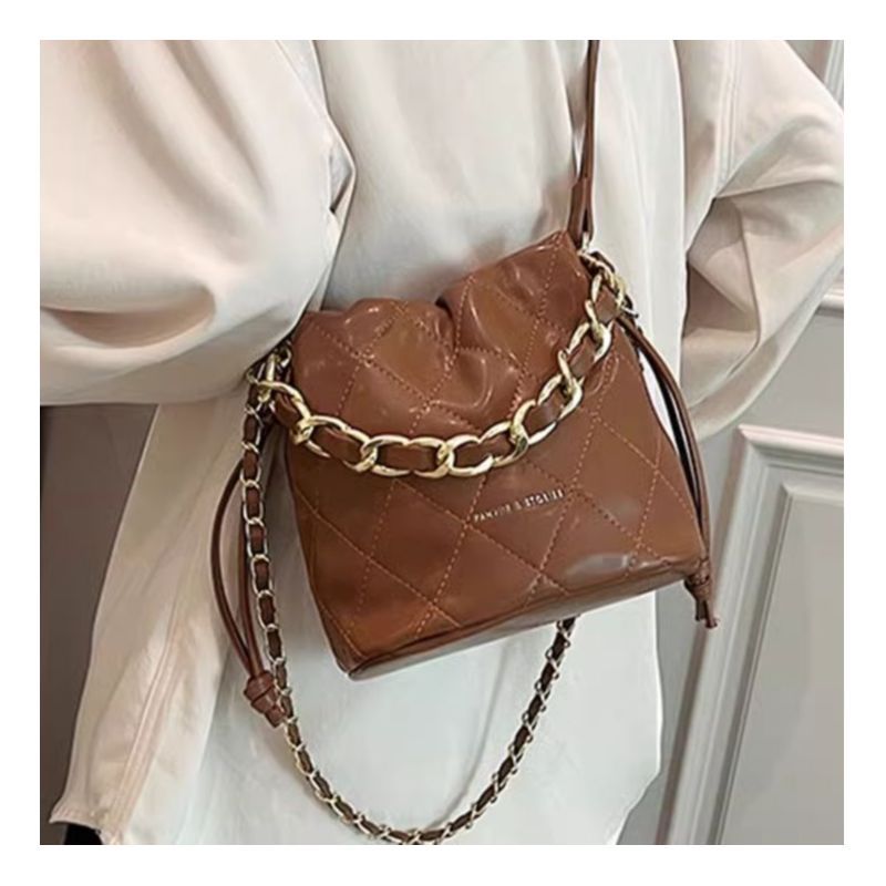 Quilted Mini Bucket Handbag Bowlift