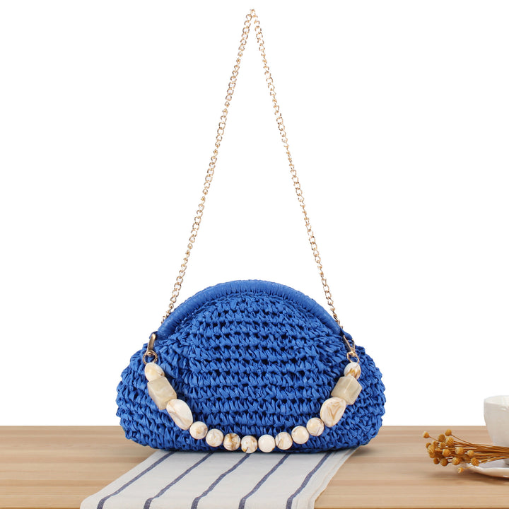 Shoulder bag with elegant pearl decoration Bowlift