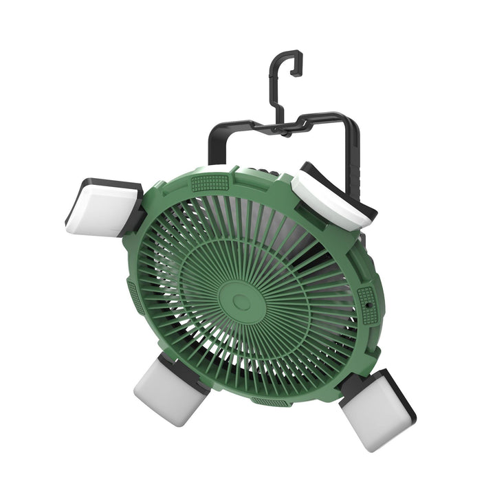 Multi-Functional Camping Fan with LED Lights Bowlift