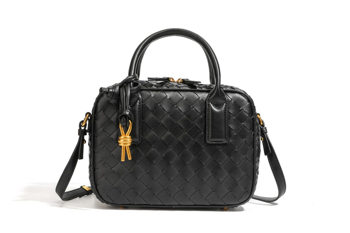 Textured Leather Boutique Handbag Bowlift
