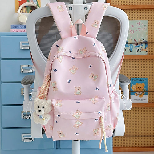 Cute Bear Print Backpack