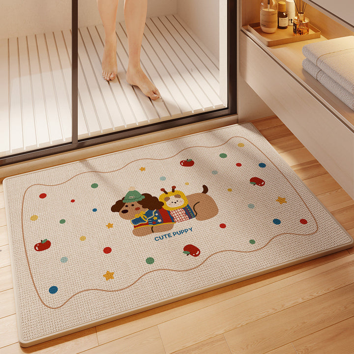 Fun Cartoon Themed Bath Mat Bowlift