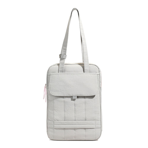Structured Quilted Laptop Tote Bag Bowlift