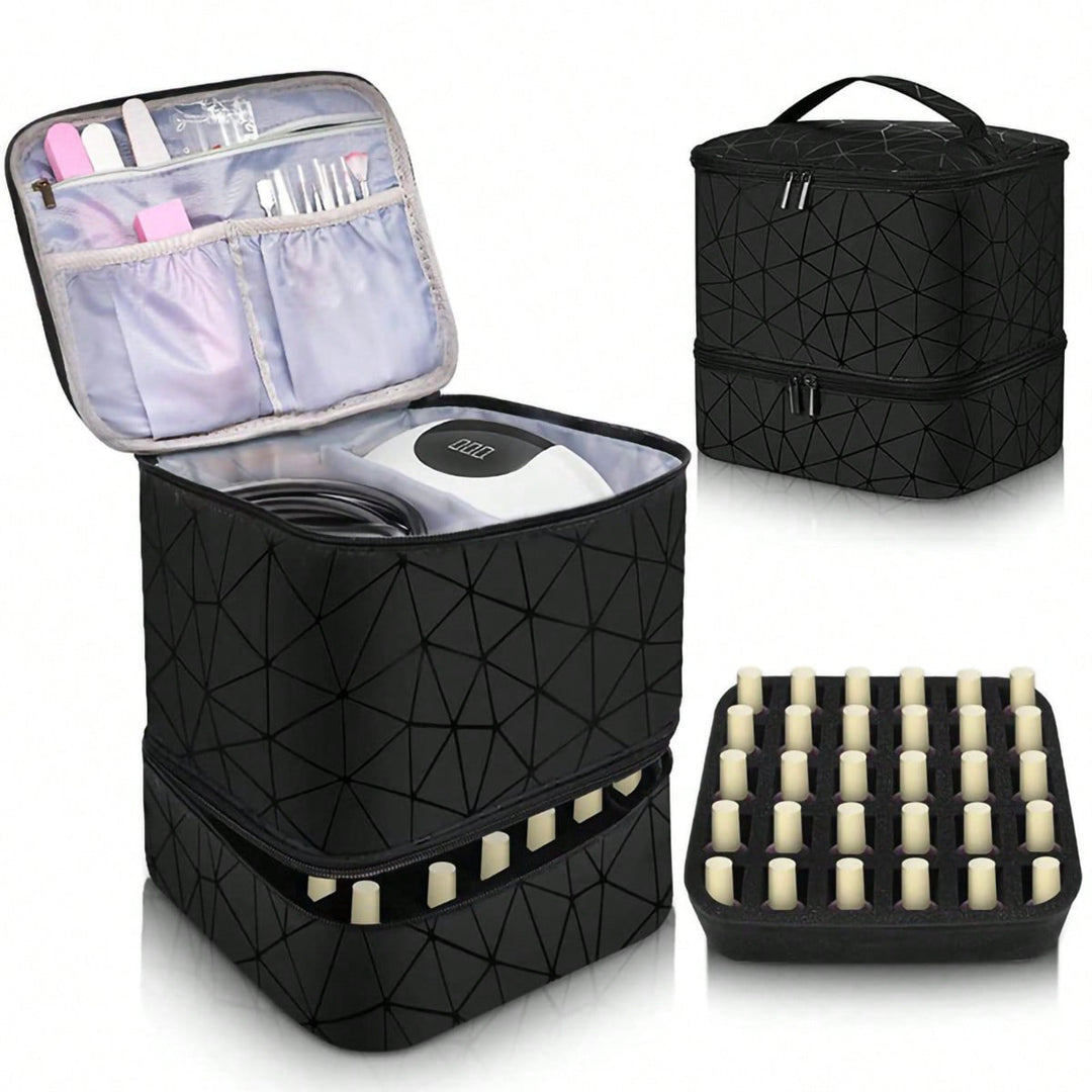 Cosmetic Organizer Bag with Dual Design and Sturdy Interior Lining Bowlift