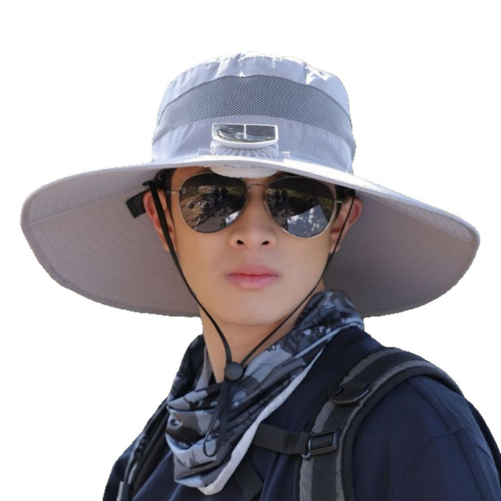 tactical fishing hat with wide brim, mesh ventilation and adjustable chin strap Bowlift