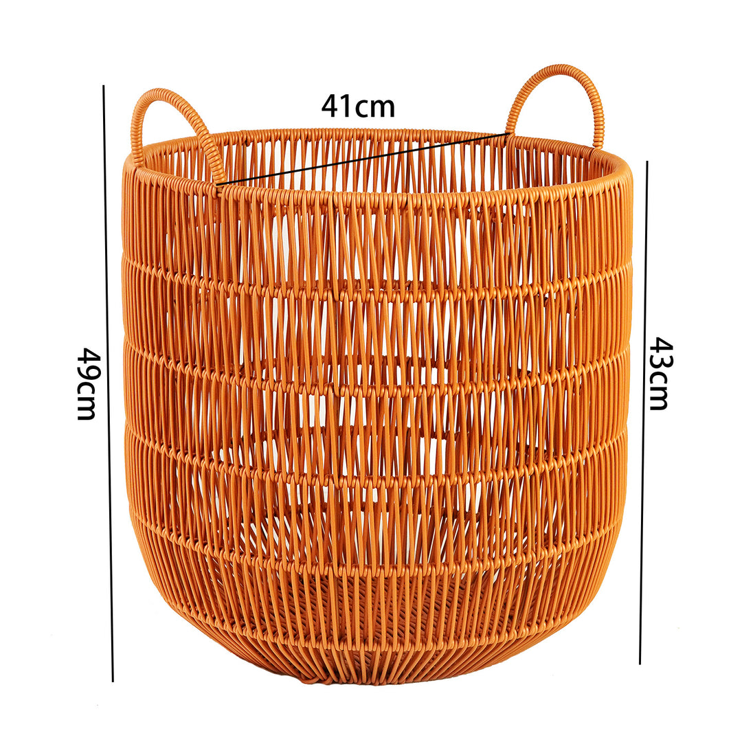 Women Stylish Storage Basket with Open Handles Bowlift