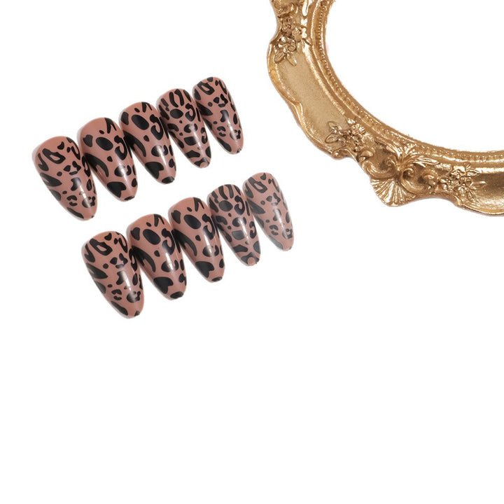 Stylish Leopard Print Press-On Nails Bowlift