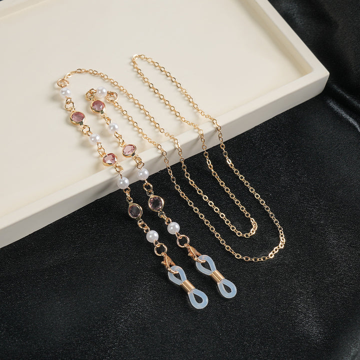 Elegant Gemstone Eyewear Chain Bowlift