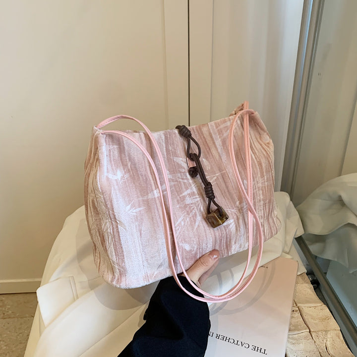 Chic Textured Handheld Tote Bag Bowlift