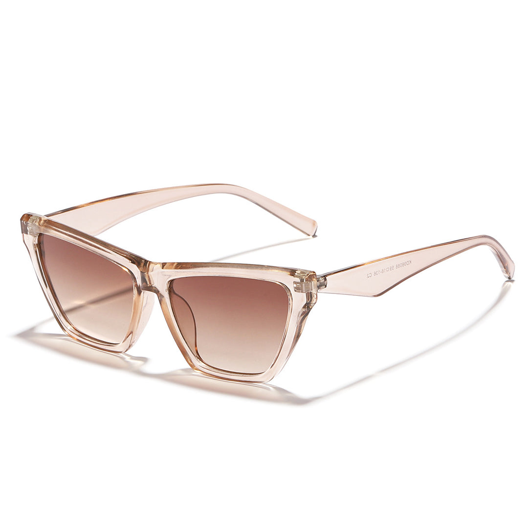 Women’s designer sunglasses with stylish transparent frame and UV protection Bowlift