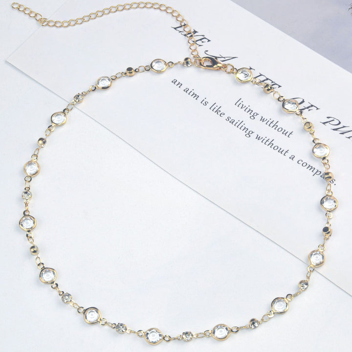 Elegant Stone Rhinestone Necklace Bowlift