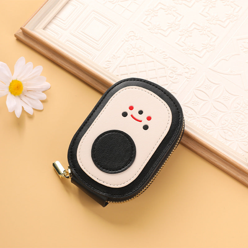 Cute Character Zippered Coin Purse Bowlift