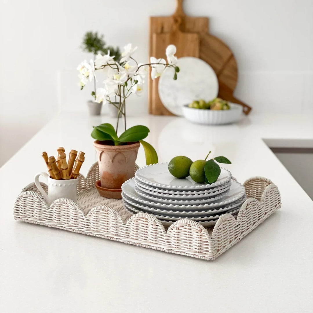 Decorative Woven Serving Tray Bowlift
