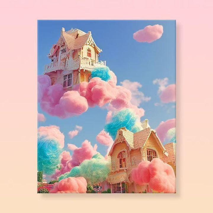 Whimsical Fantasy Landscape Canvas Art Bowlift