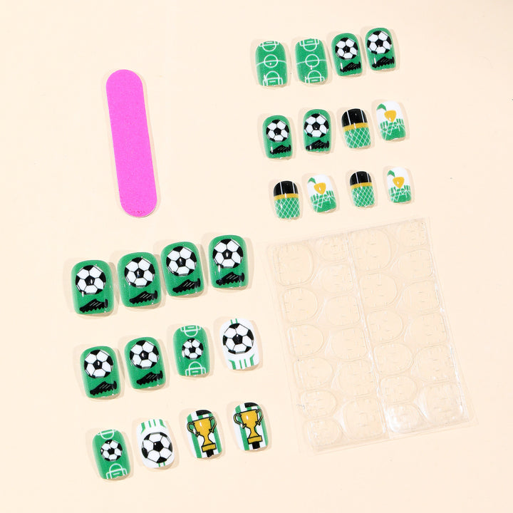 Soccer-Themed Nail Art Bowlift